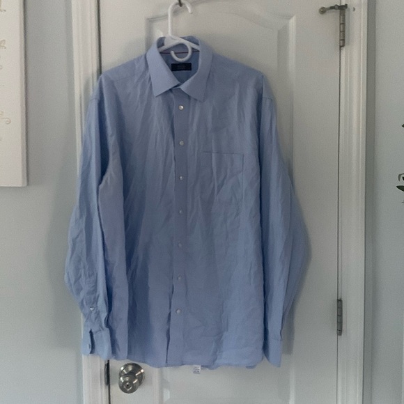 Eton Classic solid Blue Dress Shirt size 17 / 43‎ elegant office career - Picture 8 of 9